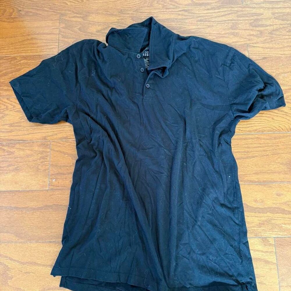 True-classic Men's Black Polo-shirts